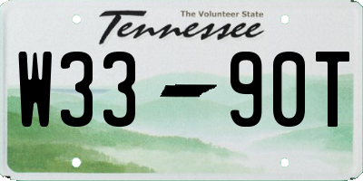 TN license plate W3390T