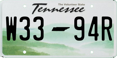 TN license plate W3394R