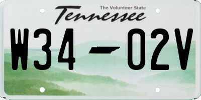 TN license plate W3402V