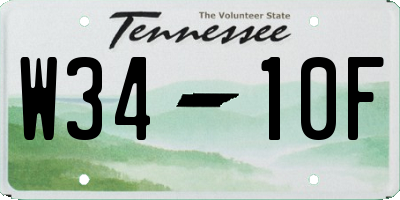 TN license plate W3410F