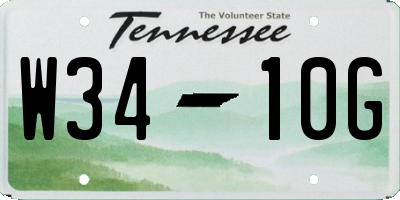 TN license plate W3410G