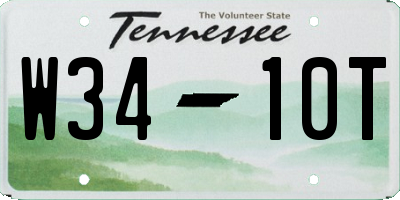 TN license plate W3410T