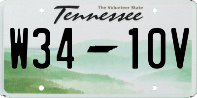 TN license plate W3410V