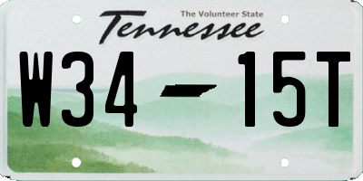 TN license plate W3415T