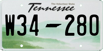 TN license plate W3428O