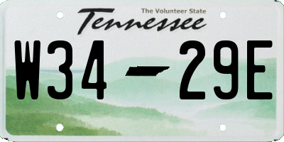 TN license plate W3429E