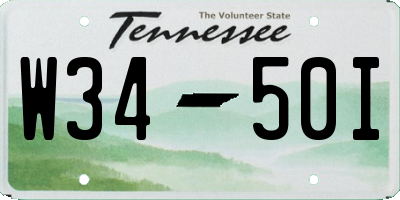 TN license plate W3450I