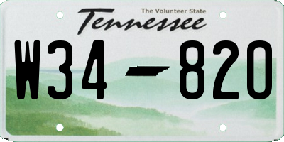 TN license plate W3482O