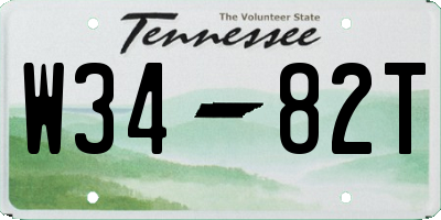 TN license plate W3482T
