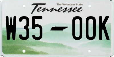 TN license plate W3500K