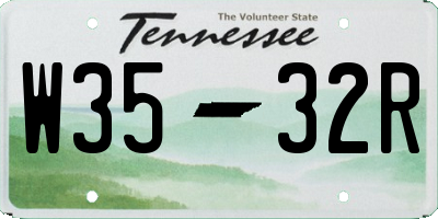 TN license plate W3532R