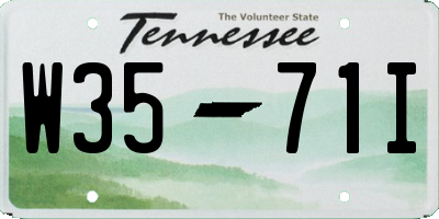 TN license plate W3571I