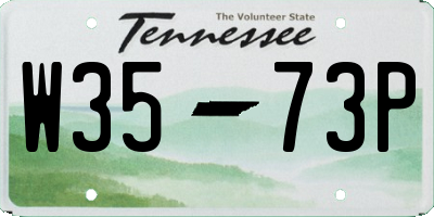 TN license plate W3573P