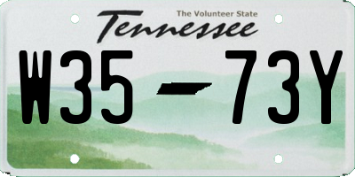 TN license plate W3573Y
