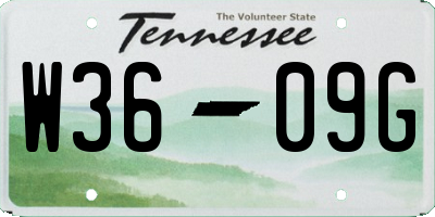 TN license plate W3609G