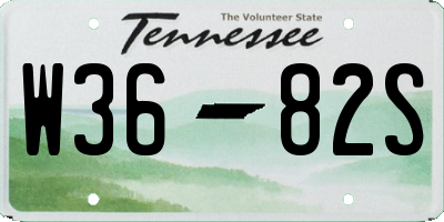 TN license plate W3682S