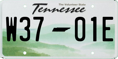 TN license plate W3701E