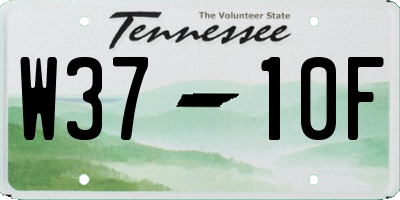 TN license plate W3710F