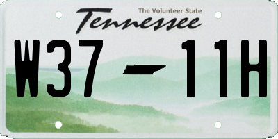 TN license plate W3711H