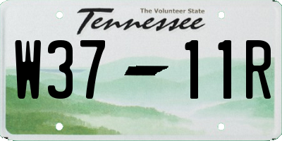 TN license plate W3711R