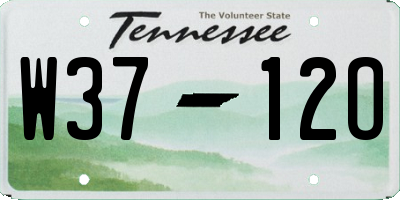 TN license plate W3712O