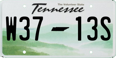 TN license plate W3713S