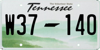 TN license plate W3714O