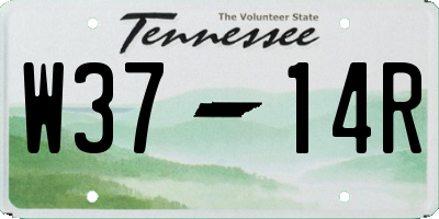 TN license plate W3714R