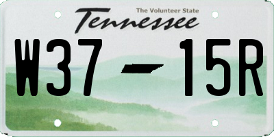 TN license plate W3715R