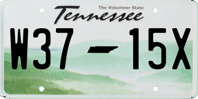 TN license plate W3715X