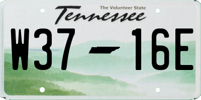 TN license plate W3716E