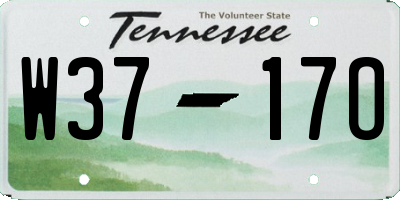 TN license plate W3717O