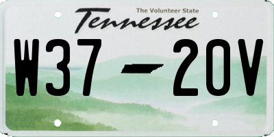 TN license plate W3720V