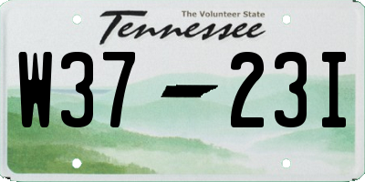 TN license plate W3723I