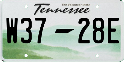 TN license plate W3728E