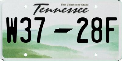 TN license plate W3728F