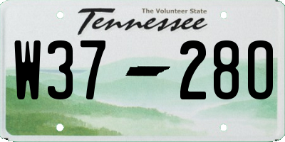 TN license plate W3728O