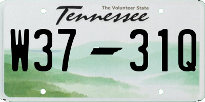 TN license plate W3731Q
