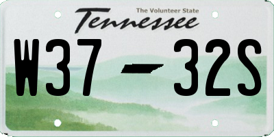 TN license plate W3732S