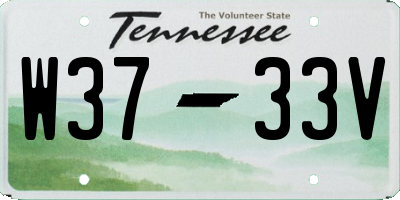 TN license plate W3733V