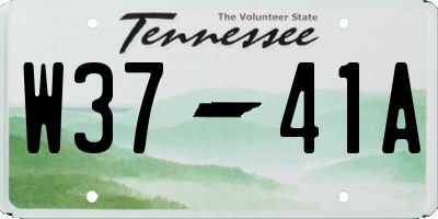 TN license plate W3741A