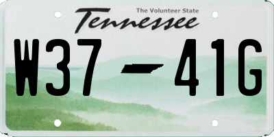 TN license plate W3741G