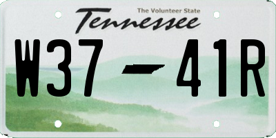 TN license plate W3741R