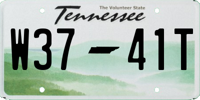 TN license plate W3741T