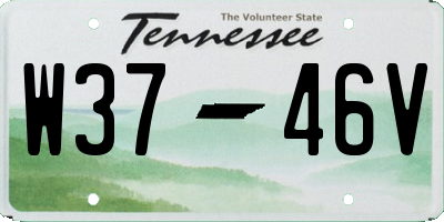 TN license plate W3746V