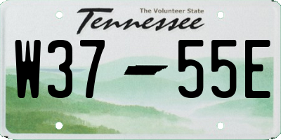 TN license plate W3755E