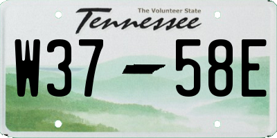 TN license plate W3758E