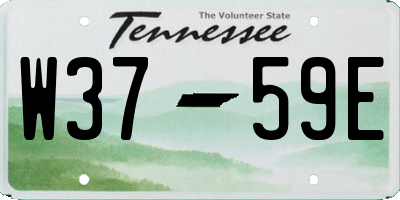 TN license plate W3759E