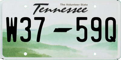 TN license plate W3759Q