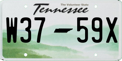 TN license plate W3759X